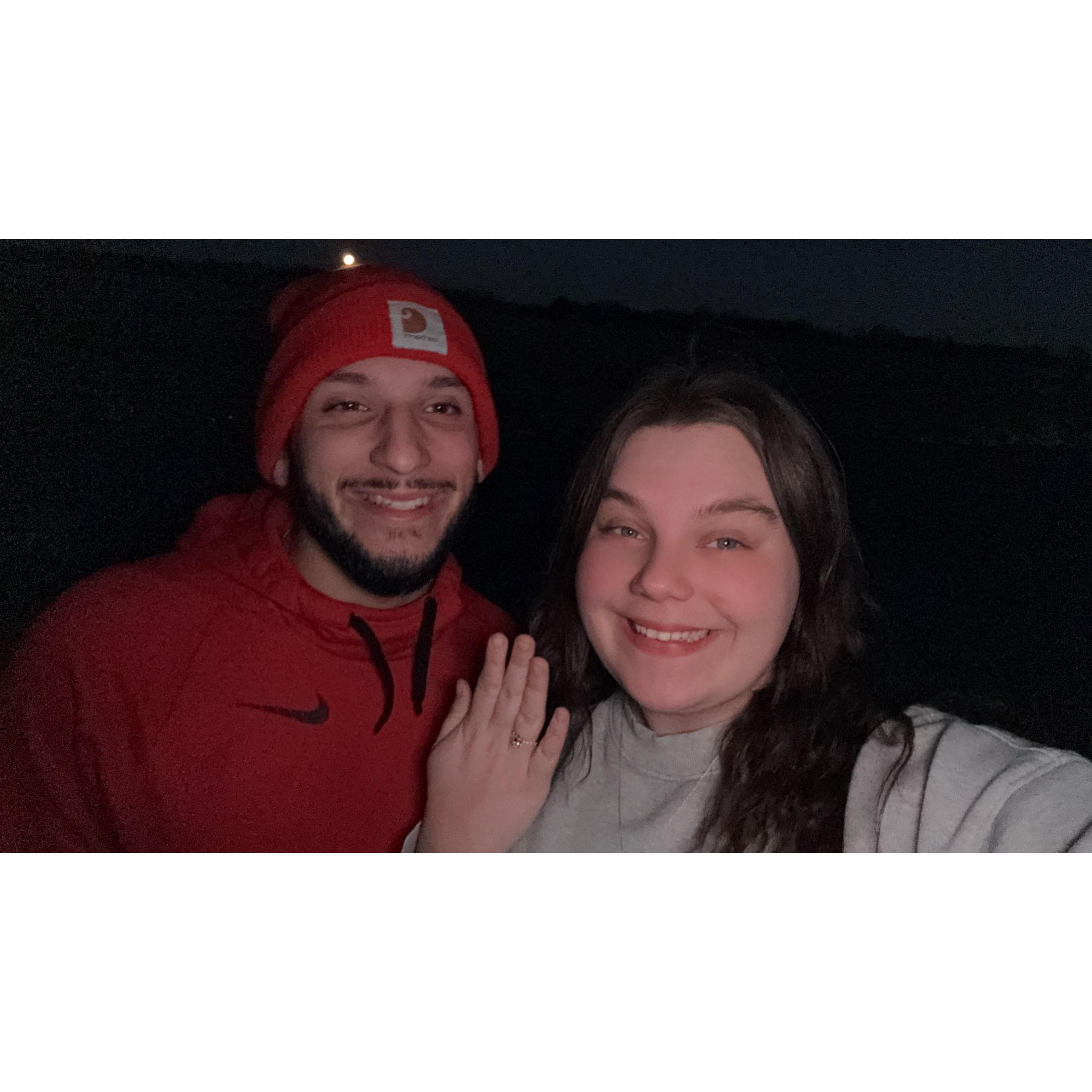 The night we got engaged!!!