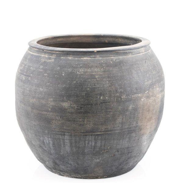 Vintage Pottery Water Jar Large