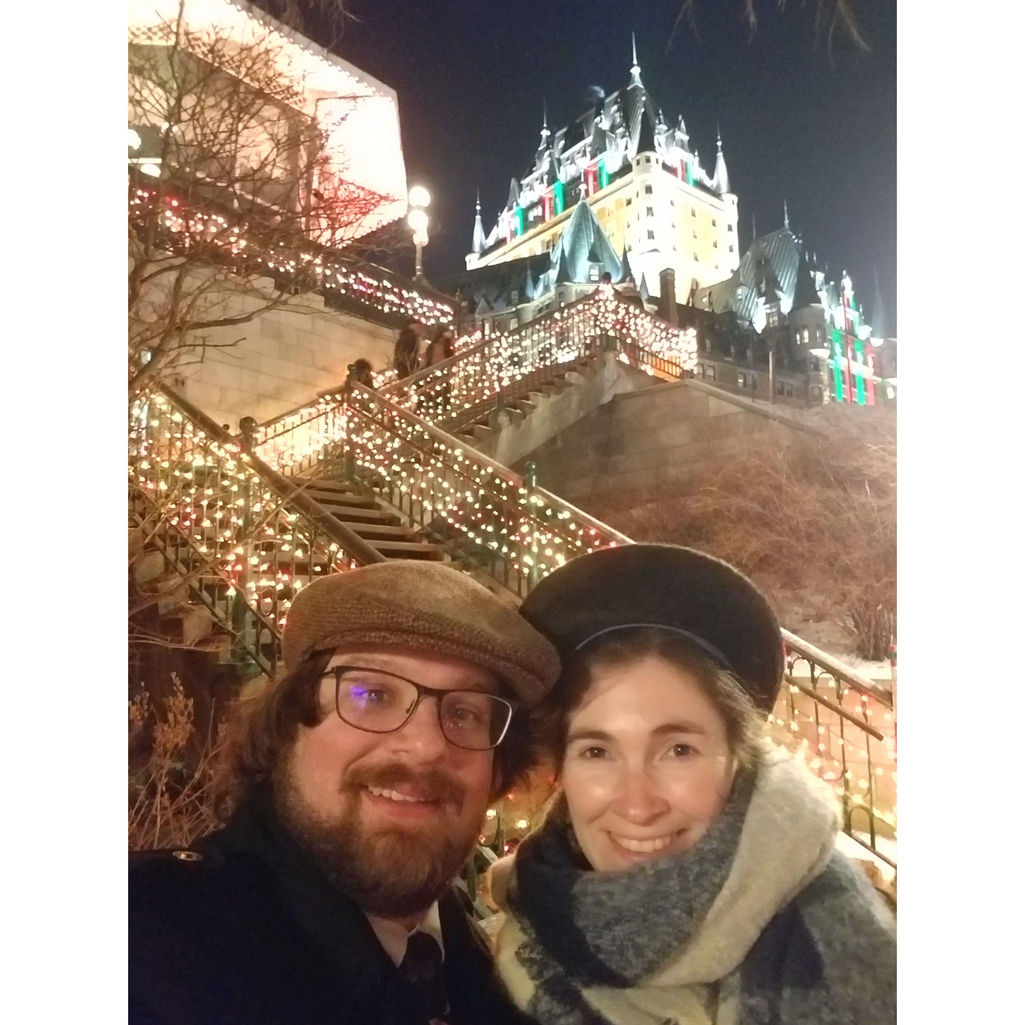 Day 1 being engaged, Quebec City, December 2024