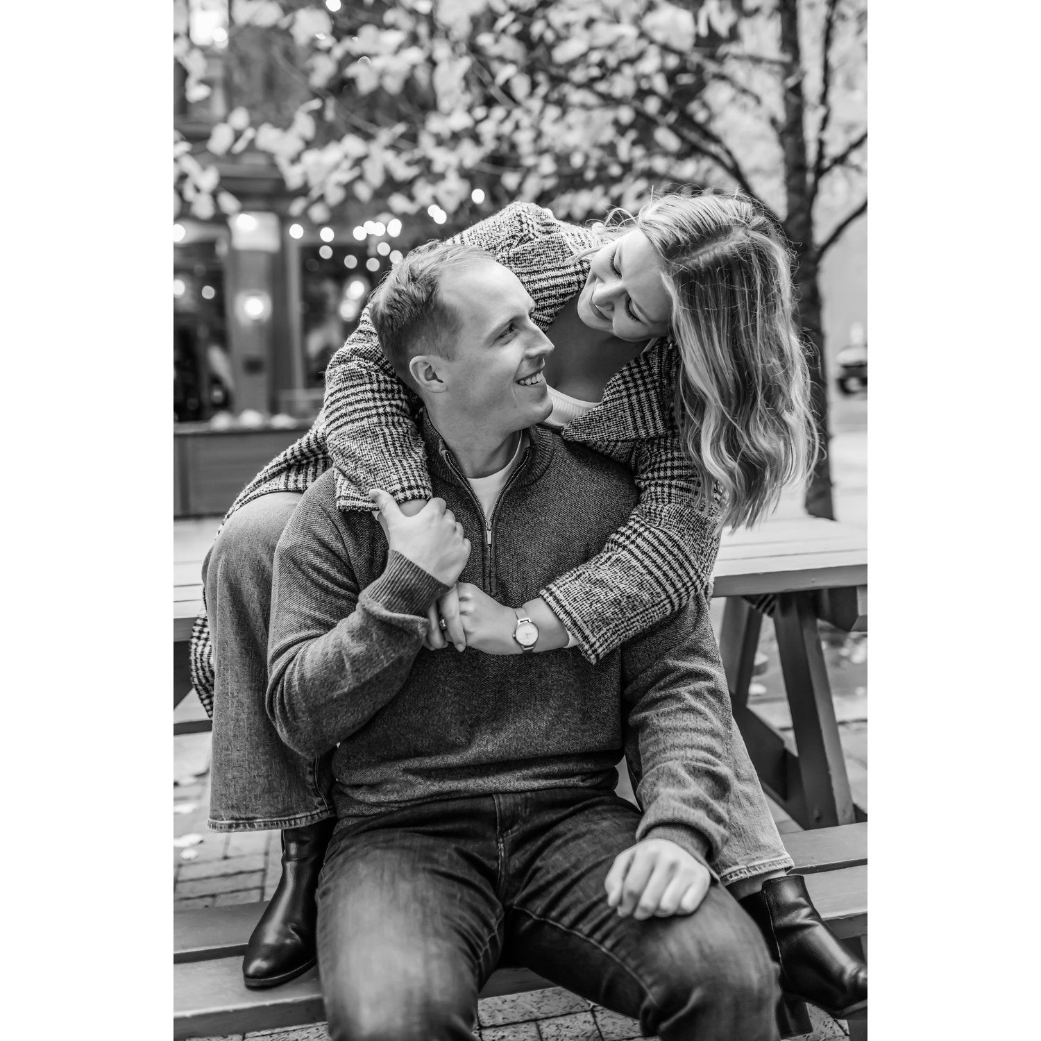 One of our favorite photos from our engagement shoot in November 2024.