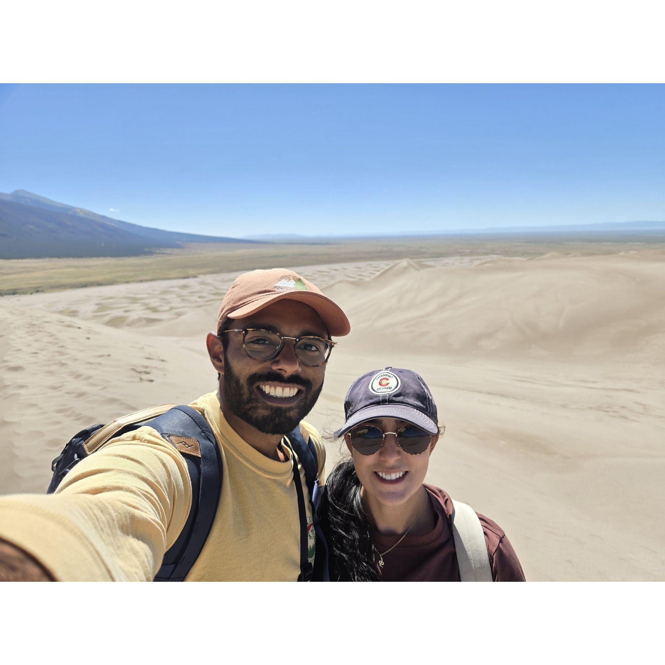 Hiking the Sand Dunes at Great Sand Dunes National Park, Colorado!