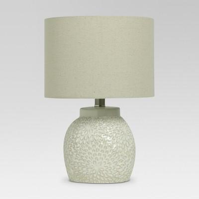 Floral Textured Ceramic Accent Lamp Shell (Lamp Only)- Threshold™