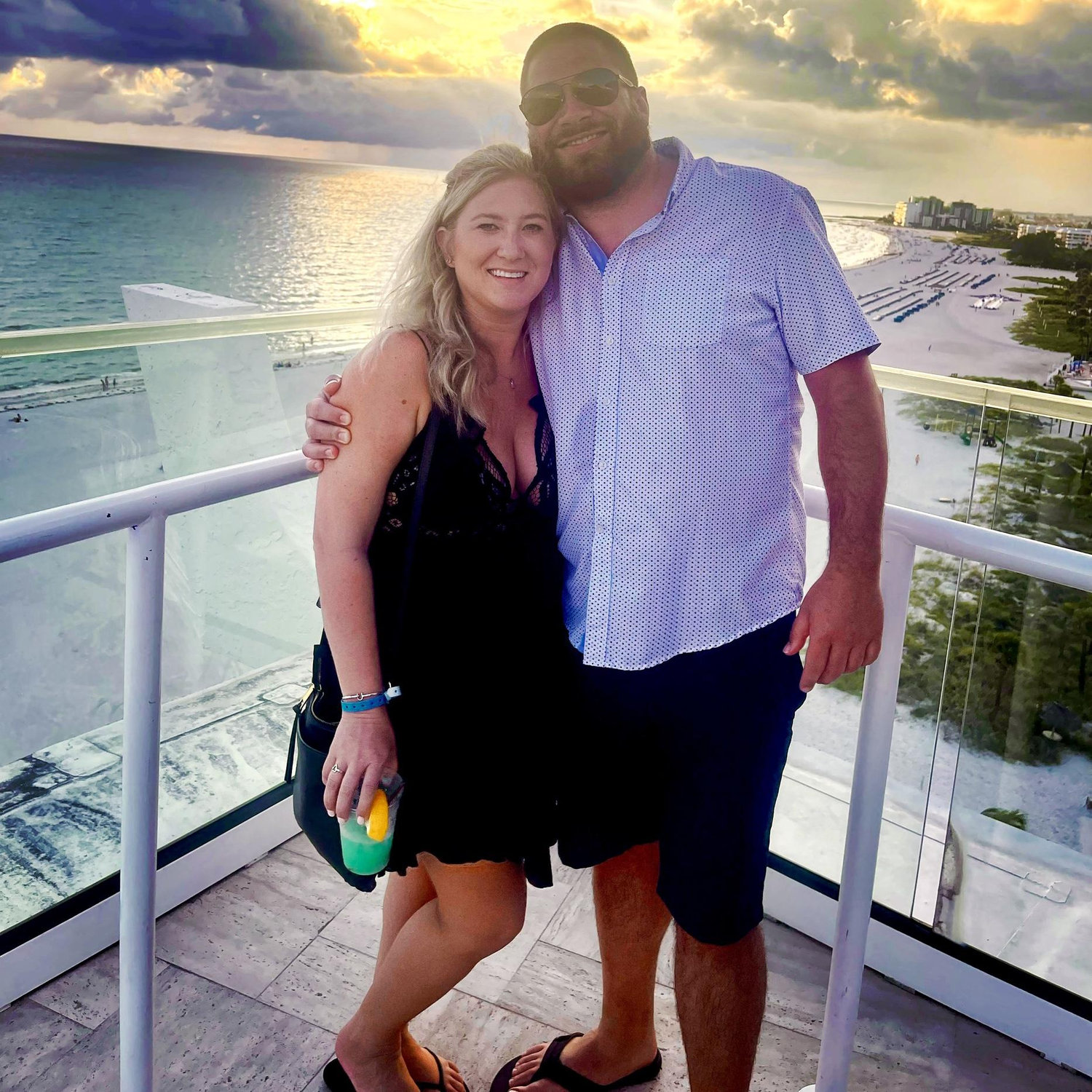 First vacation together in St. Pete Beach and the day we said, "I love you" after a beautiful dinner at Spinners.