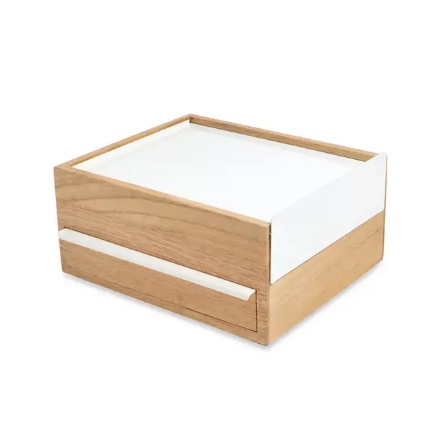 Umbra® Stowit Jewelry Box in White/Natural