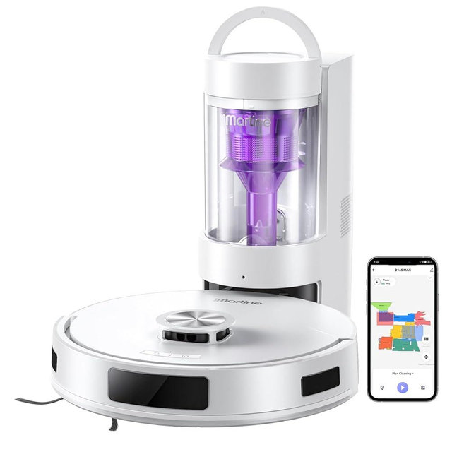 Robot Vacuum and Mop Combo, Robot Vacuum Cleaner with Bagless Self Emptying Station, 18000Pa Suction, LiDAR Navigation, ideal for Pet Hair, Carpet & Hard Floor, Compatible with App/Alexa/Voice Control
