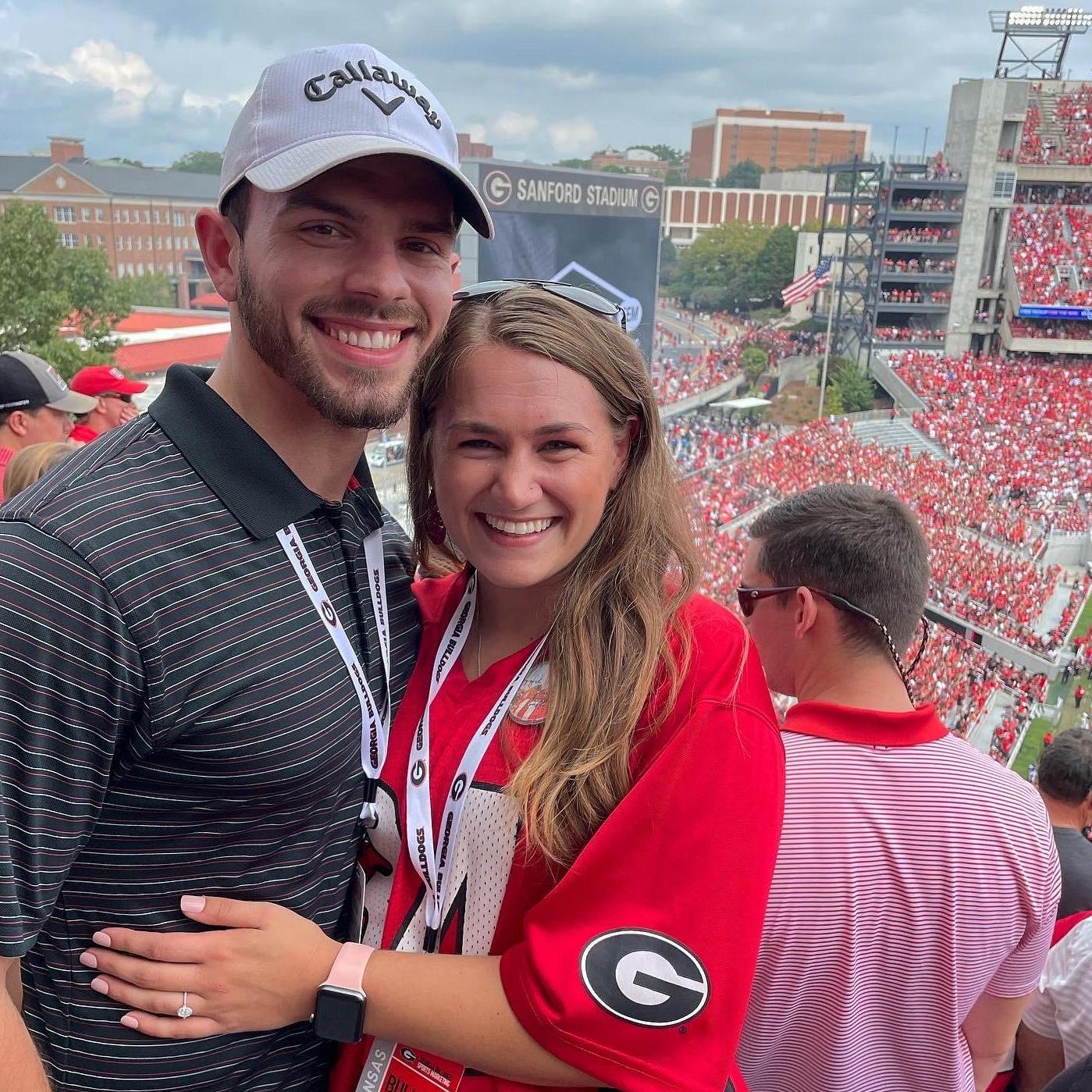 Mason's first UGA football game! The Dawgs defeated Arkansas 37-0. 
October 2021.