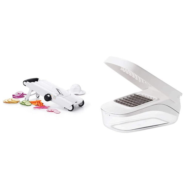 OXO Good Grips V-Blade Mandoline Slicer and Vegetable Chopper Bundle