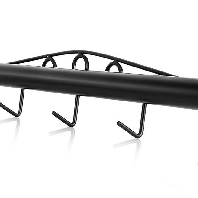 Plakia Livestock Fence Stretcher,Chain Link Fabric Stretcher Bar Puller, 5-Hook Bar, 2 Extra Chain Link for Stability, New Upgraded Fence Stretcher Tool, Black