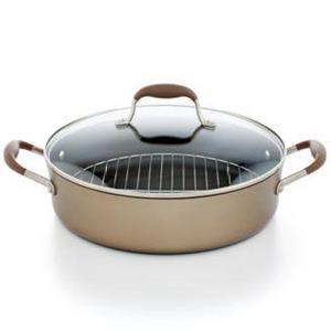 Anolon Advanced Bronze 5.5 Qt. Covered Braiser with Rack
