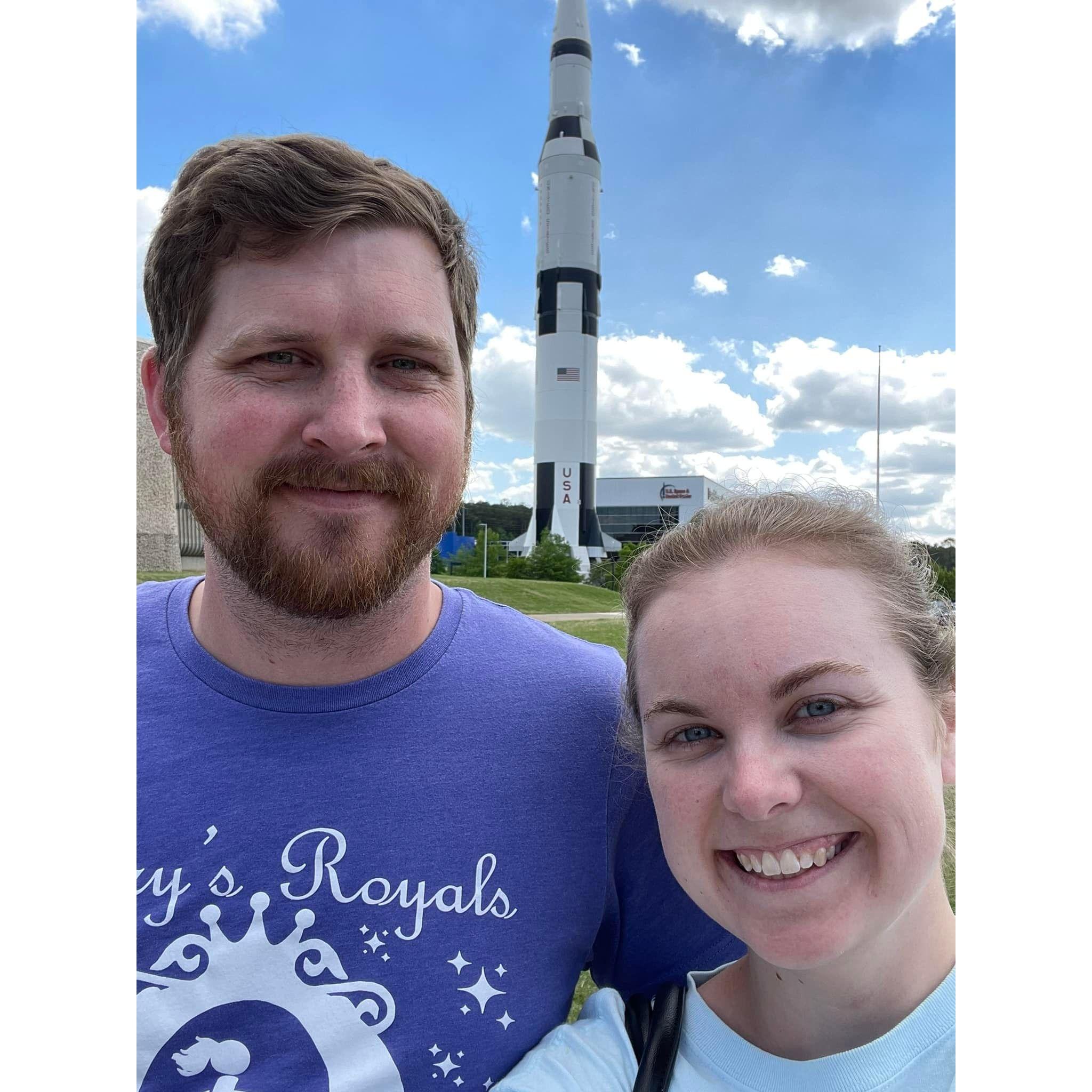 First family vacation for Kiernan - had to stop at the Space Center on the way back!