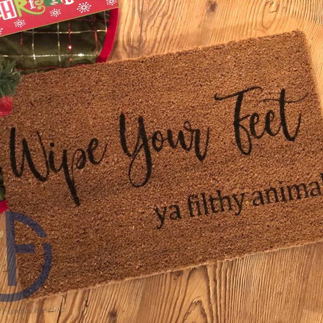 Wipe Your Feet Ya Filthy Animal Doormat | Home Alone Doormat
