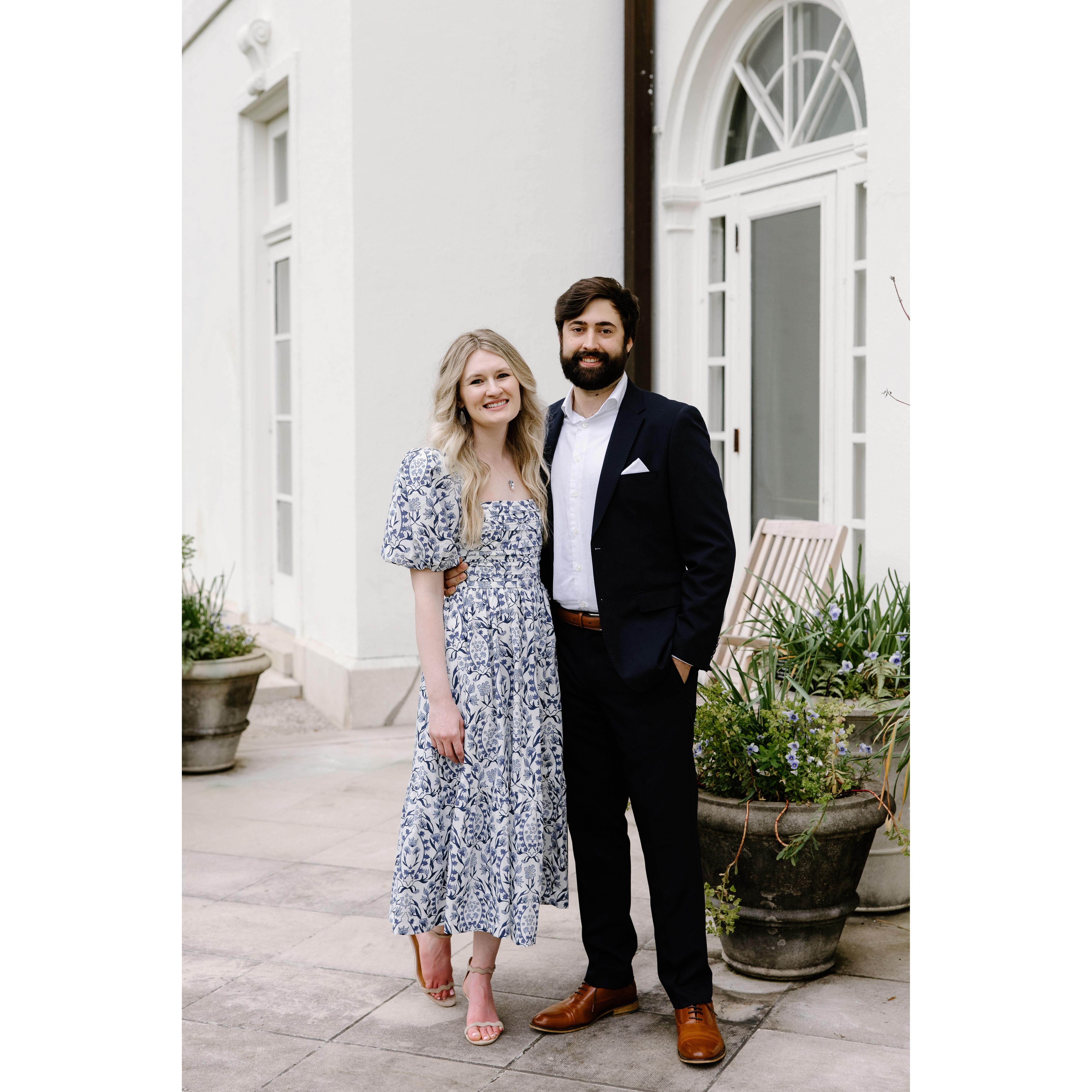 Our engagement photos at Newfields