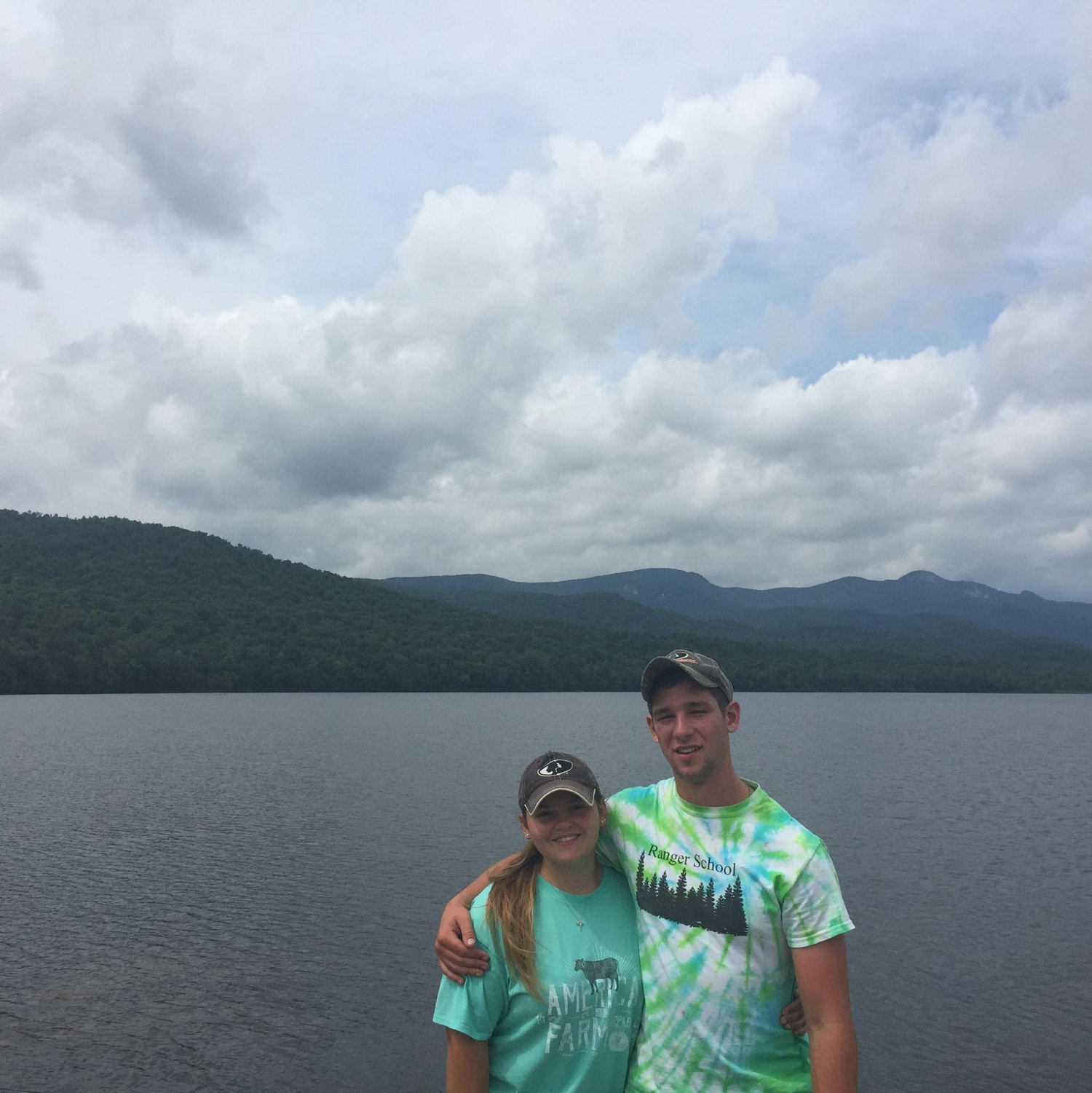 Our first vacation together at Lewey Lake
