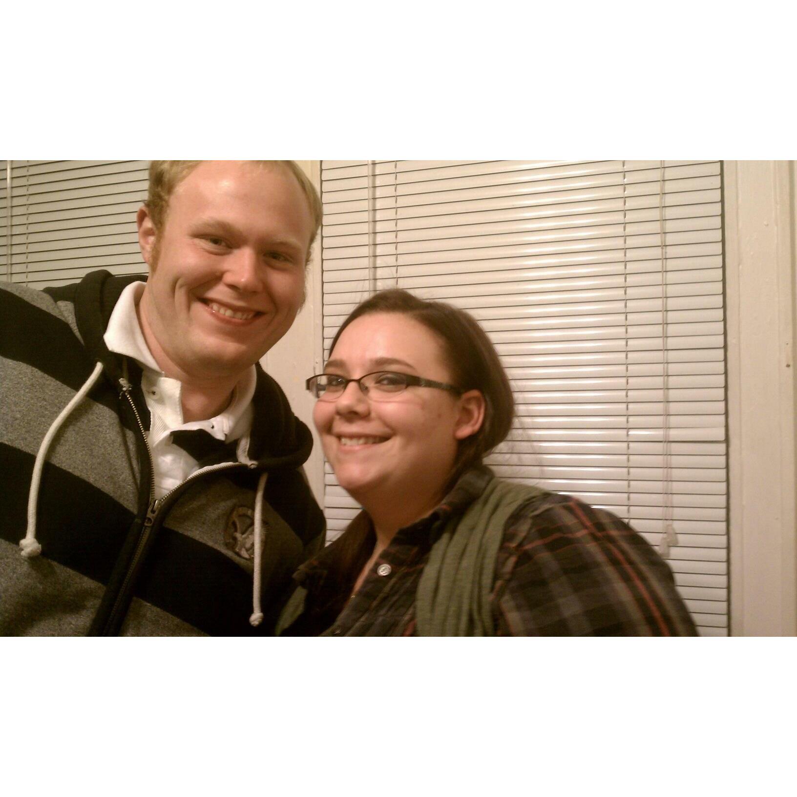 Our first picture together in 2011