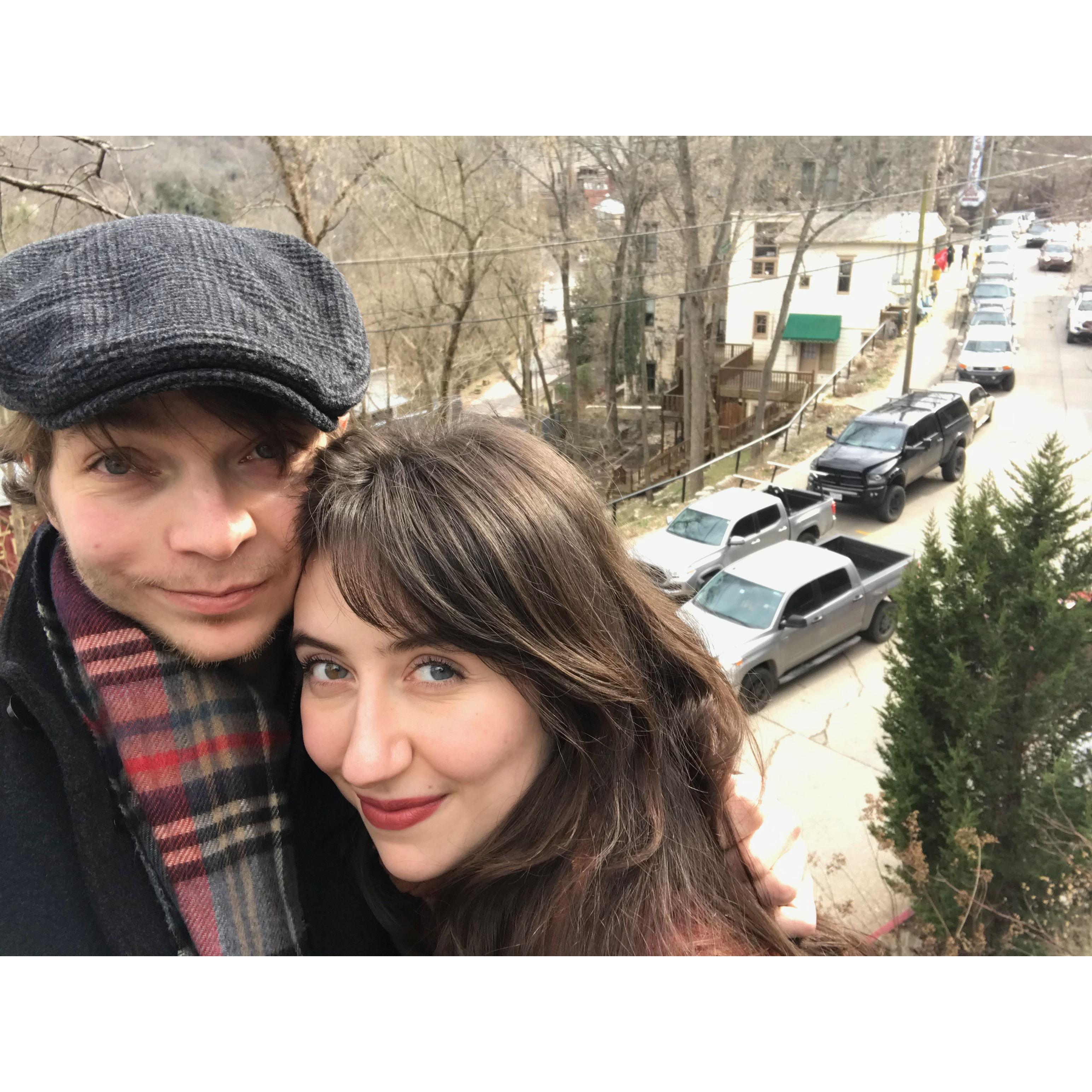 February 2020, our first trip together to Eureka Springs