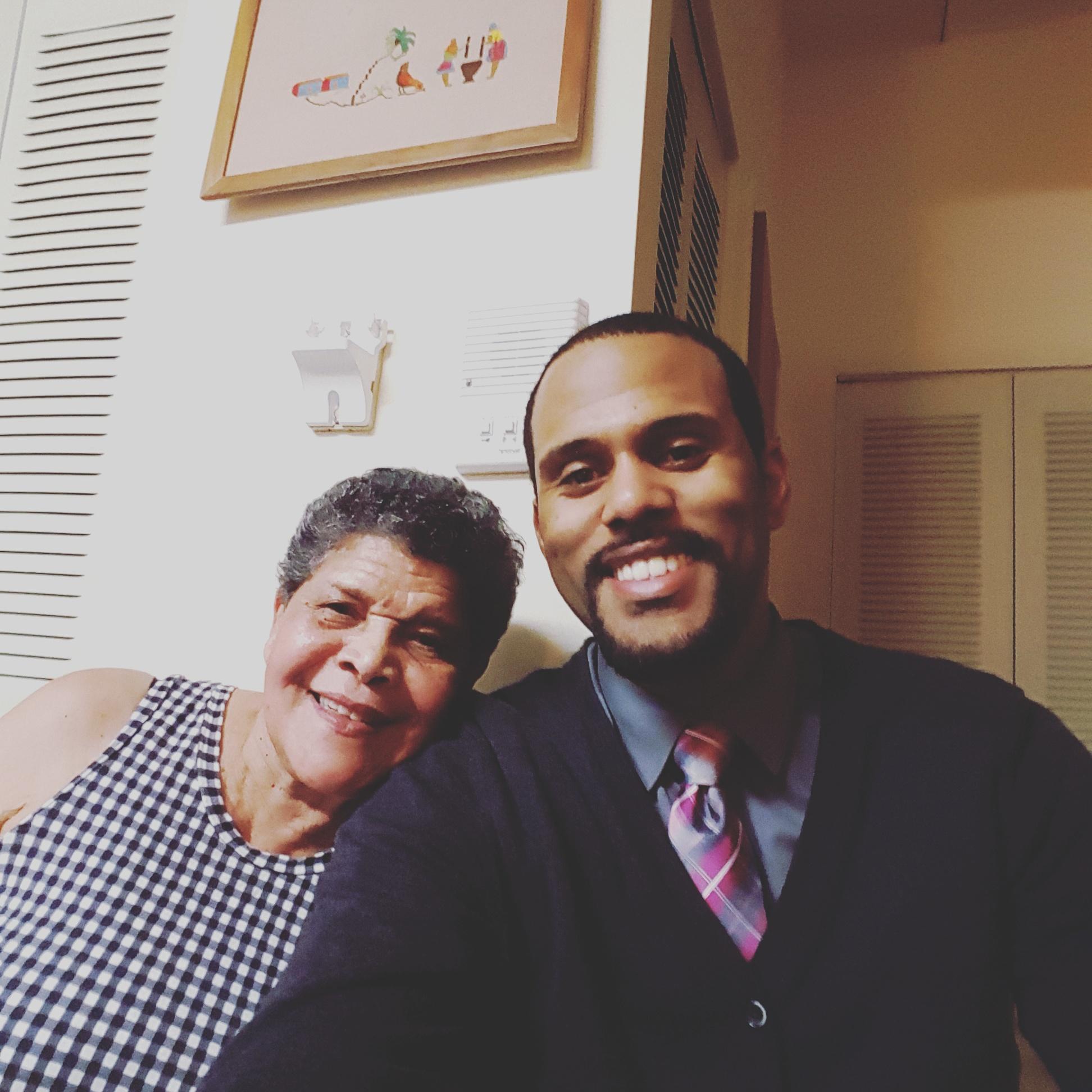 Alden and his grandmother.