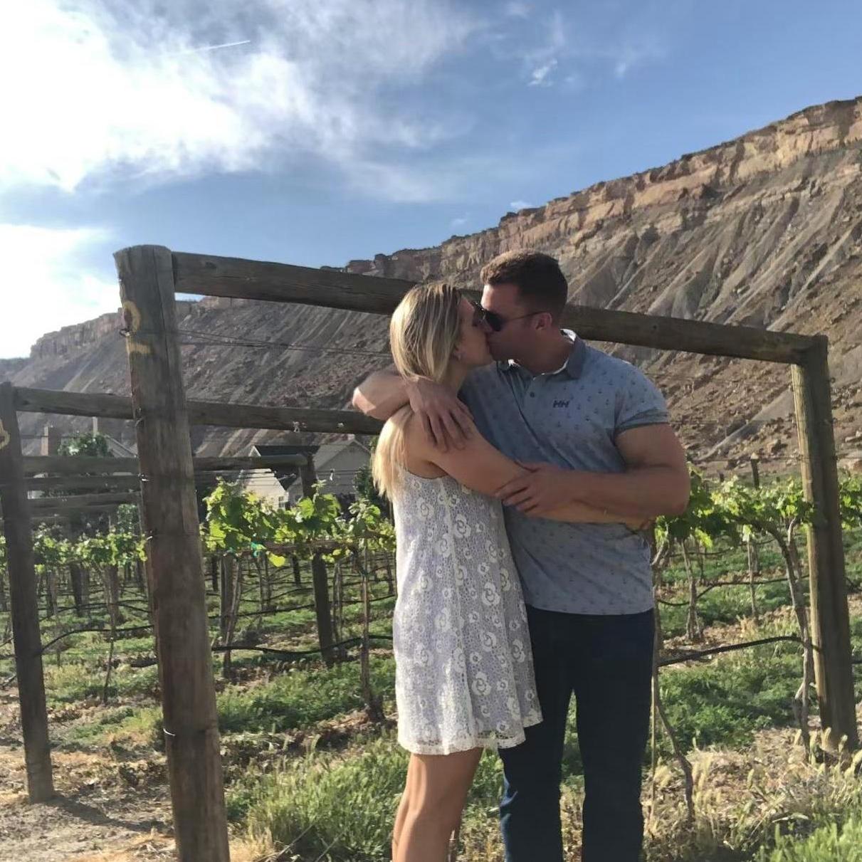 Kaley & Michael visiting Palisade (Colorado's Wine Country)