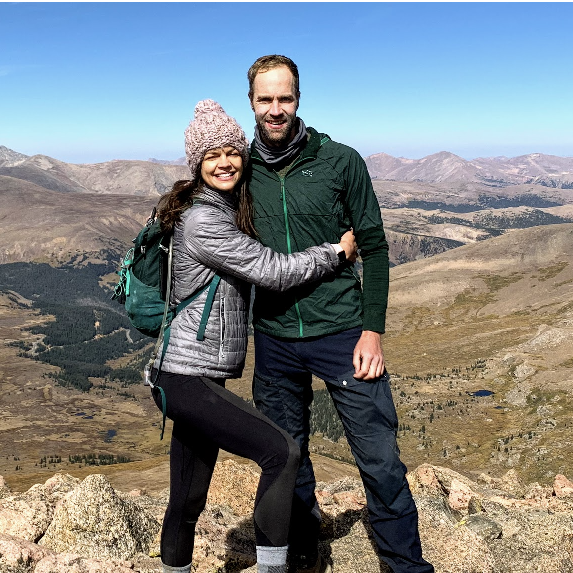 Loving you at 14,000 feet. At the top of another 14er!