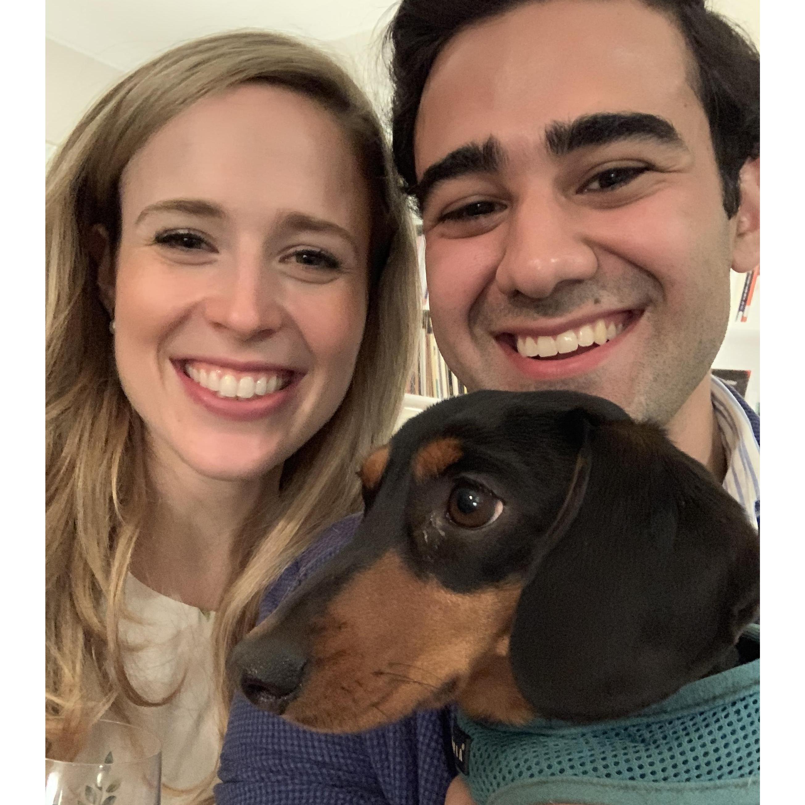 Our first picture together (and with Emmy)!