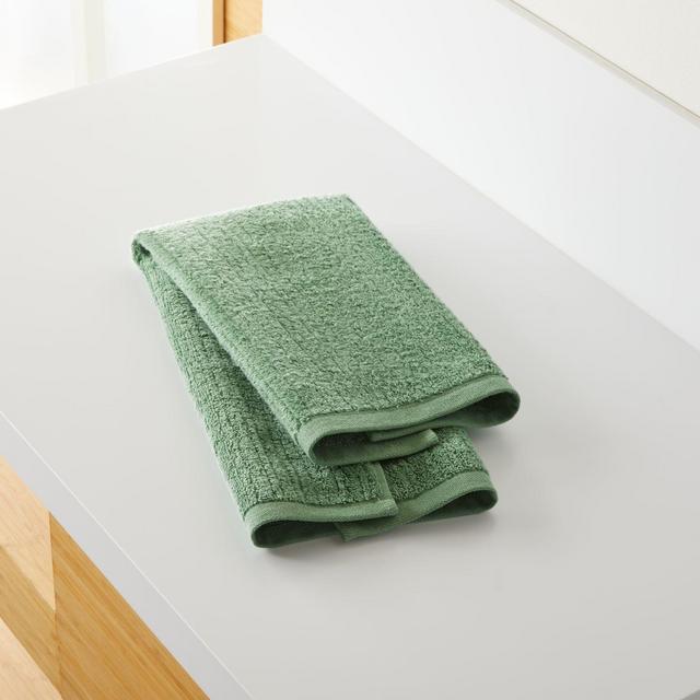 Ribbed Jade Hand Towel