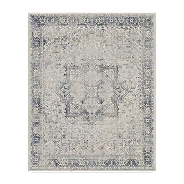 Ruggable – Kamran Blue Quartz – Machine Washable Runner Rug – Pet & Child Friendly – Stain & Water Resistant – Non-Slip – 9'x12’