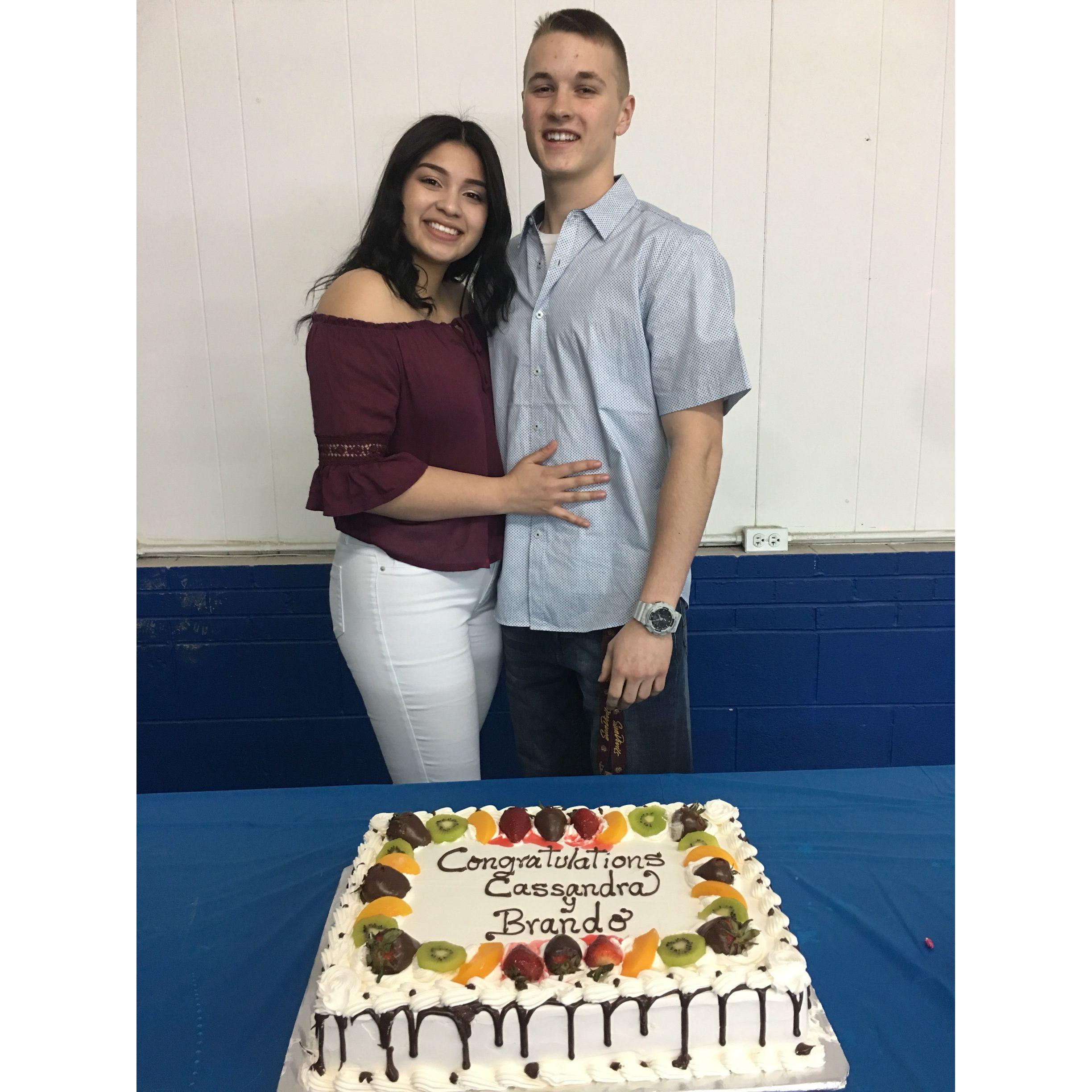 Going away party before we went to Marine Corps boot camp.
