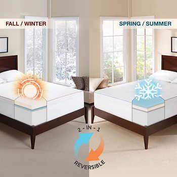 KING SIZE-Novaform 3” Seasonal Memory Foam Mattress Topper