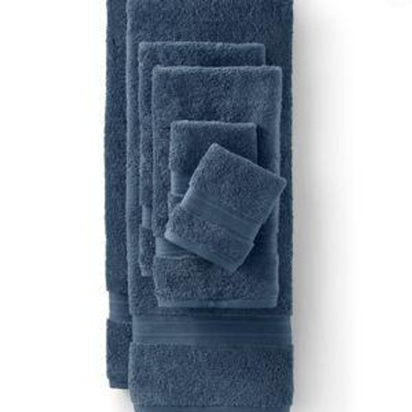 Premium Supima Cotton 6-Piece Bath Towel Set Color: Bering Sea Blue