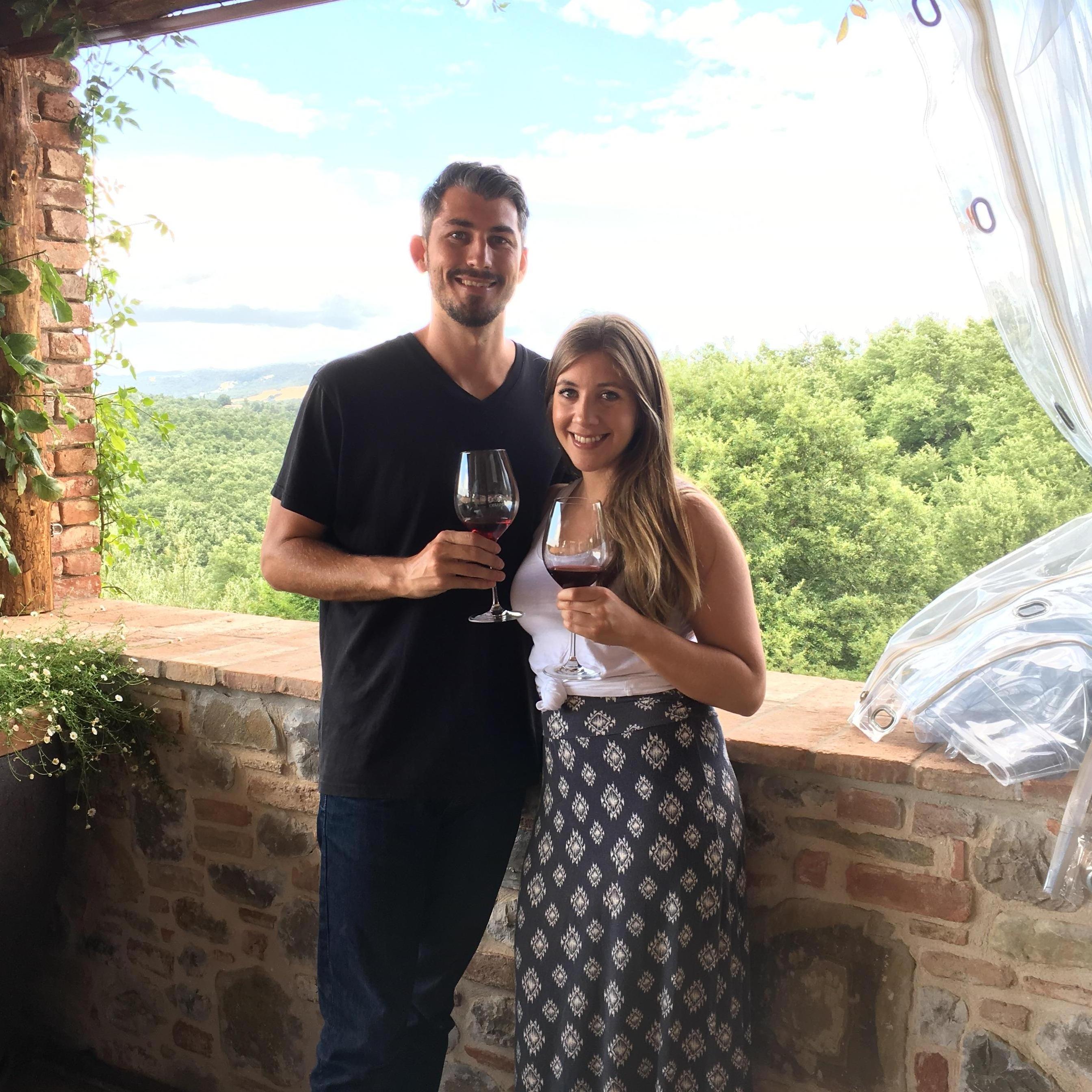 Wine tasting in Umbria, Italy July 2017