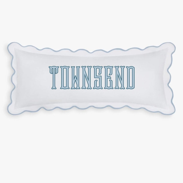 Scalloped Large Lumbar Pillow