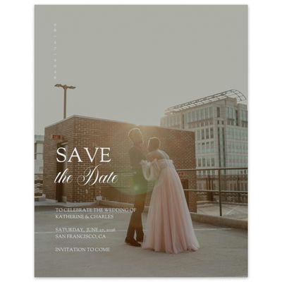Ice, Blue Wedding Digital Save the Date - Soave Photo