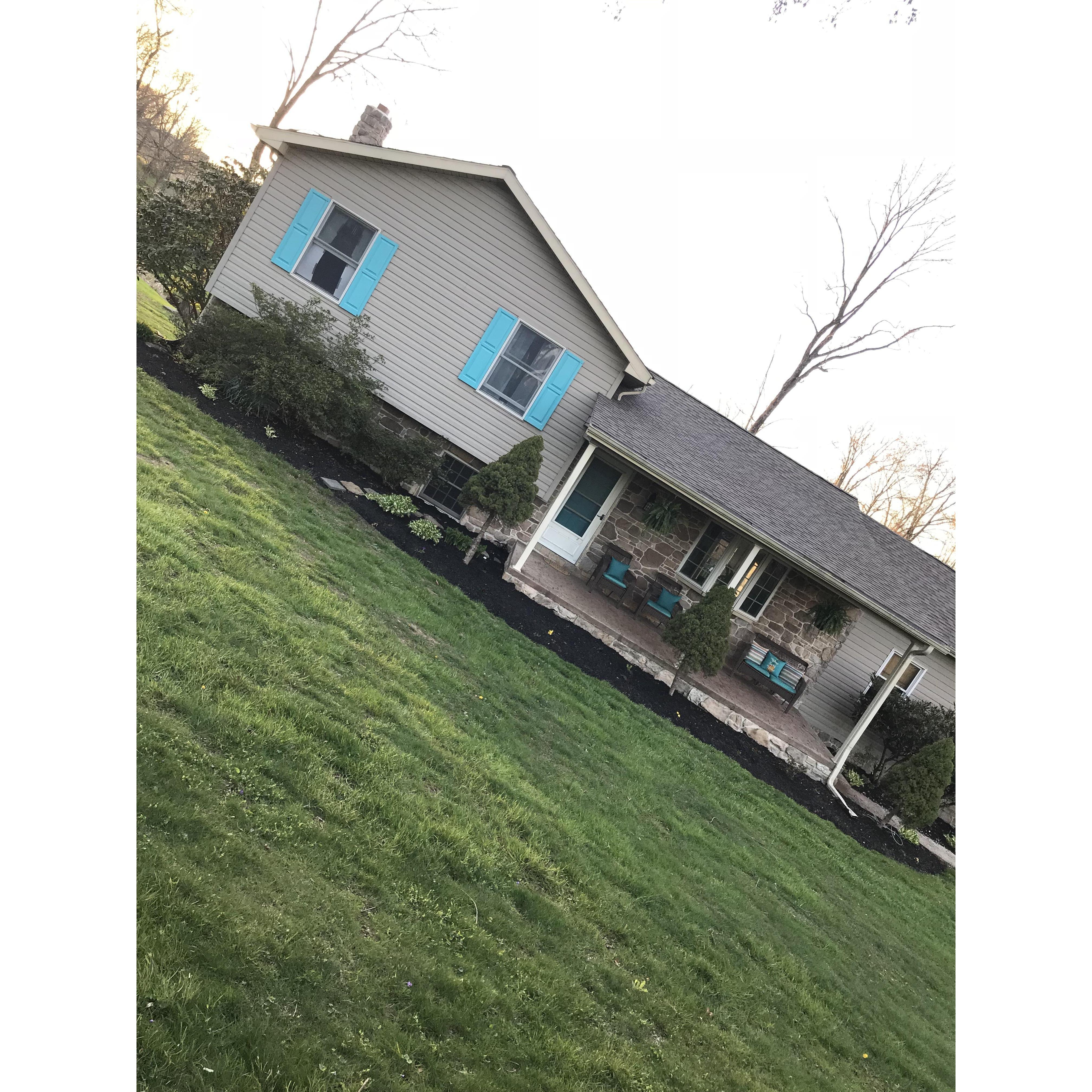 Our first home we bought together in December 2017