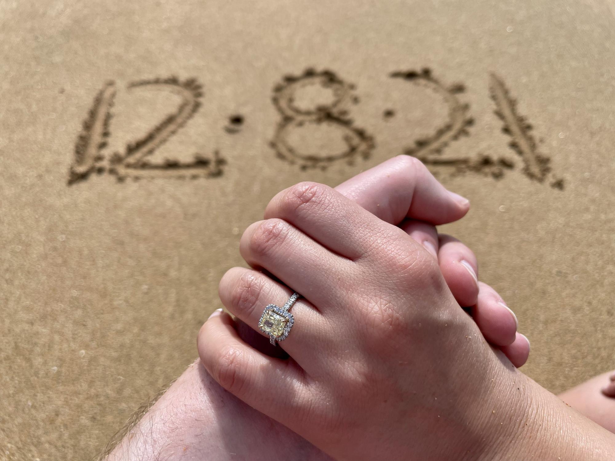 The magical day we got engaged. ✨ 12/08/21