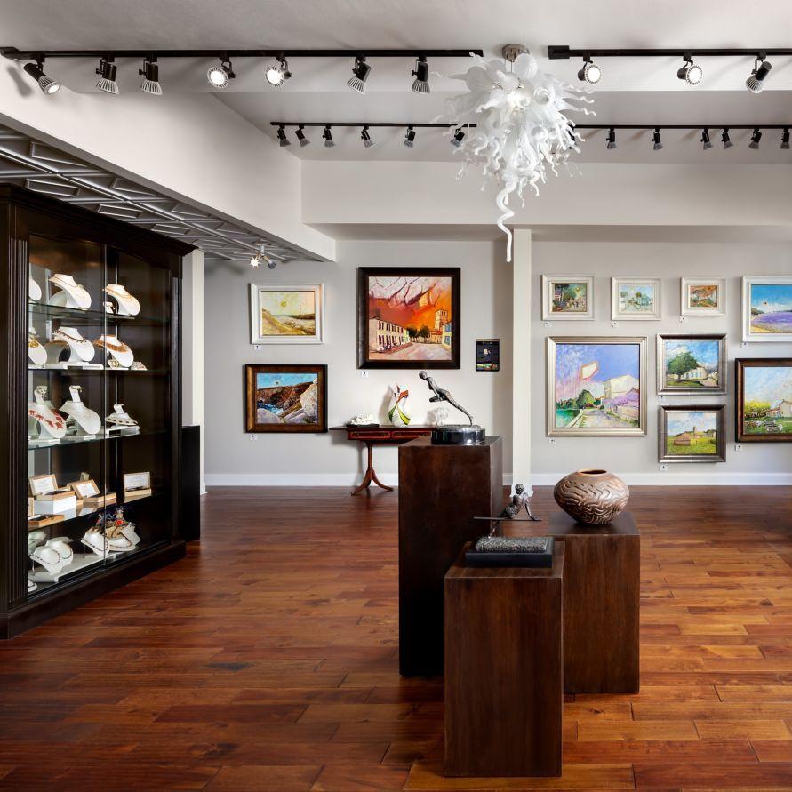 A beautiful bohemian art gallery