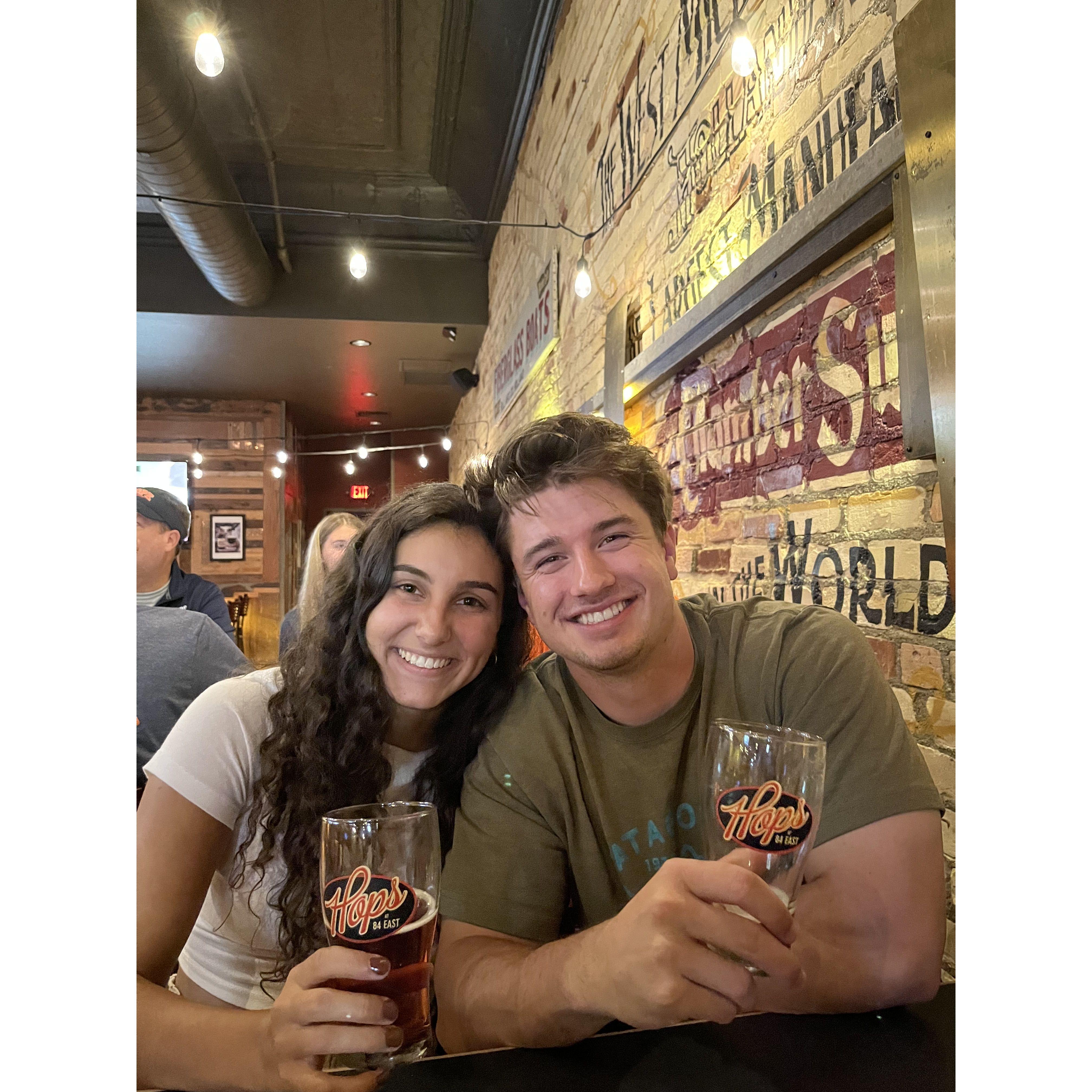 Hops! One of our favorite places to have an amber beer in college!