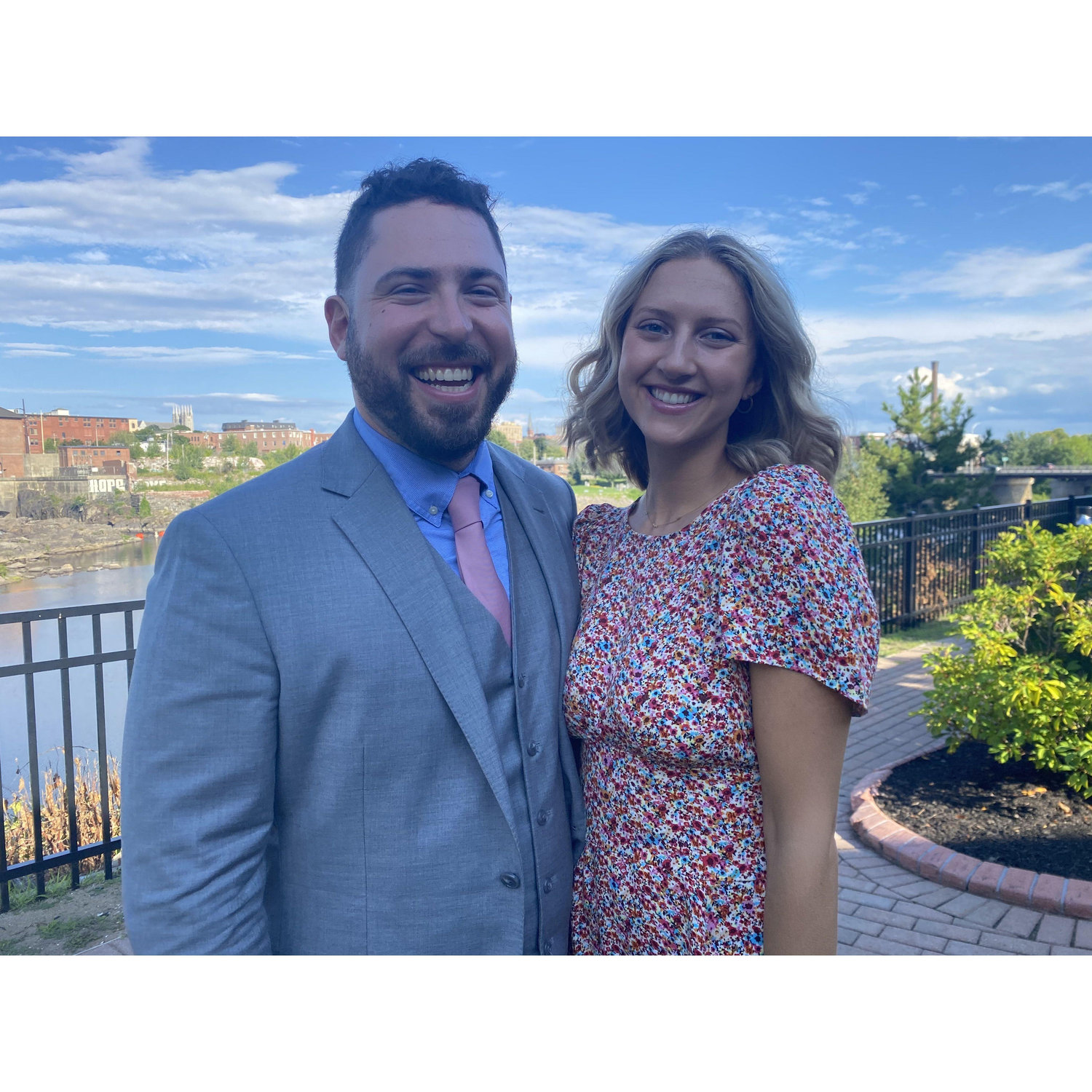 The first wedding Margarethe and Josh attended together - August 2021