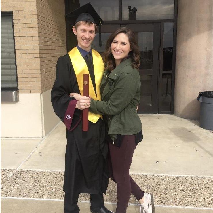 Matthew's College graduation! We've only been dating a few weeks at this point.