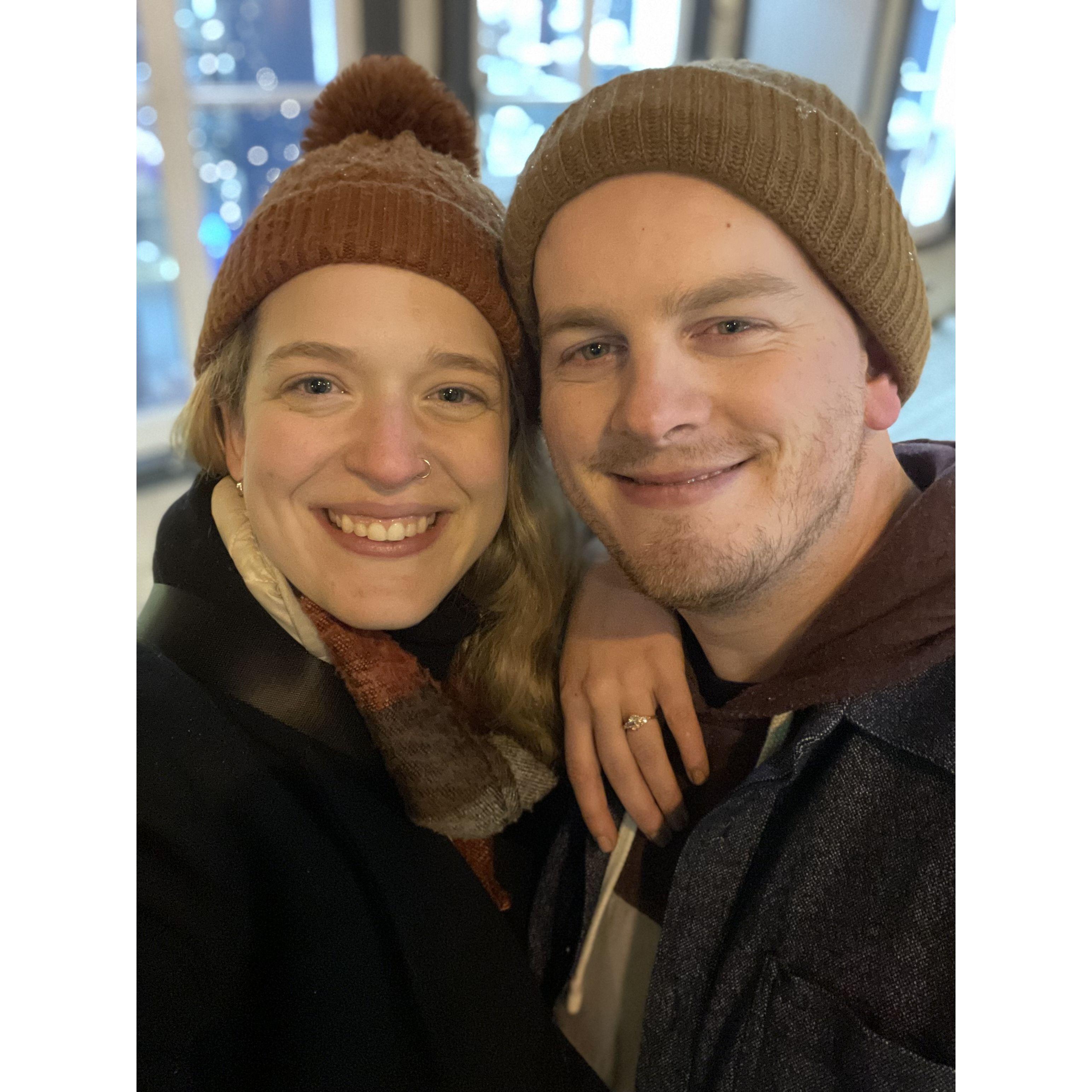 Two of our favorite post-engagement shots in Quebec