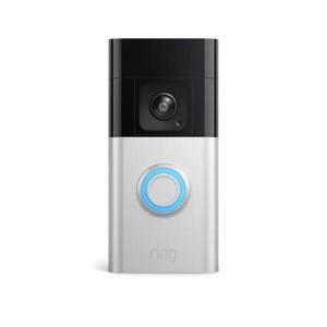 Ring - Battery Doorbell Plus Smart Wifi Video Doorbell – Battery Operated with Head-to-Toe View - Satin Nickel