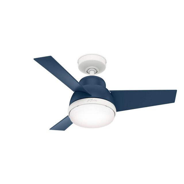 36" Valda Ceiling Fan with Remote Blue (Includes LED Light Bulb)- Hunter Fan