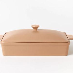 4qt Stoneware Rectangle Baking Dish with Lid - Figmint™