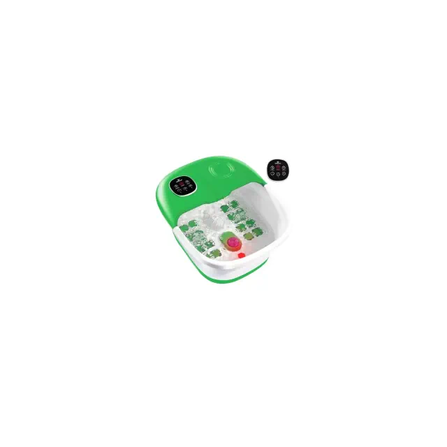 Foot Spa with Heat, Jets and Remote-Control Pumice Stone Collapsible Green Foot Spa Massager with Massage Bubbles and Vibration MedicalKingUsa