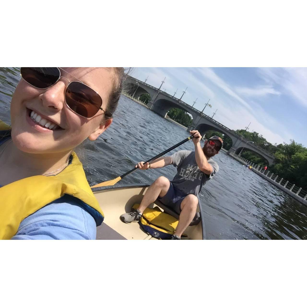 Paddling the Rideau Canal in Ottawa, Canada (July 2019)