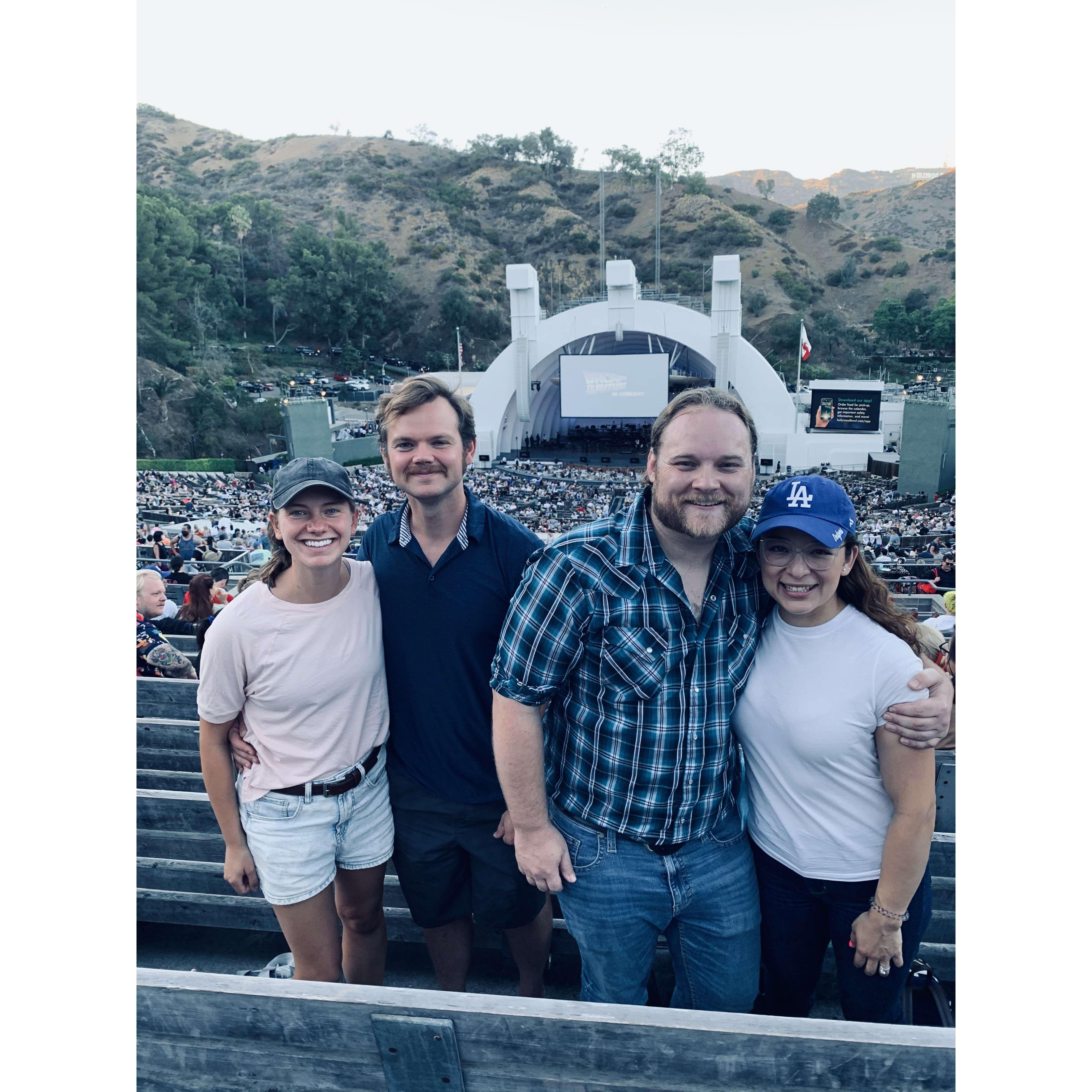 Back to the Future night at the Hollywood Bowl with Andrew & Lorena Halpin