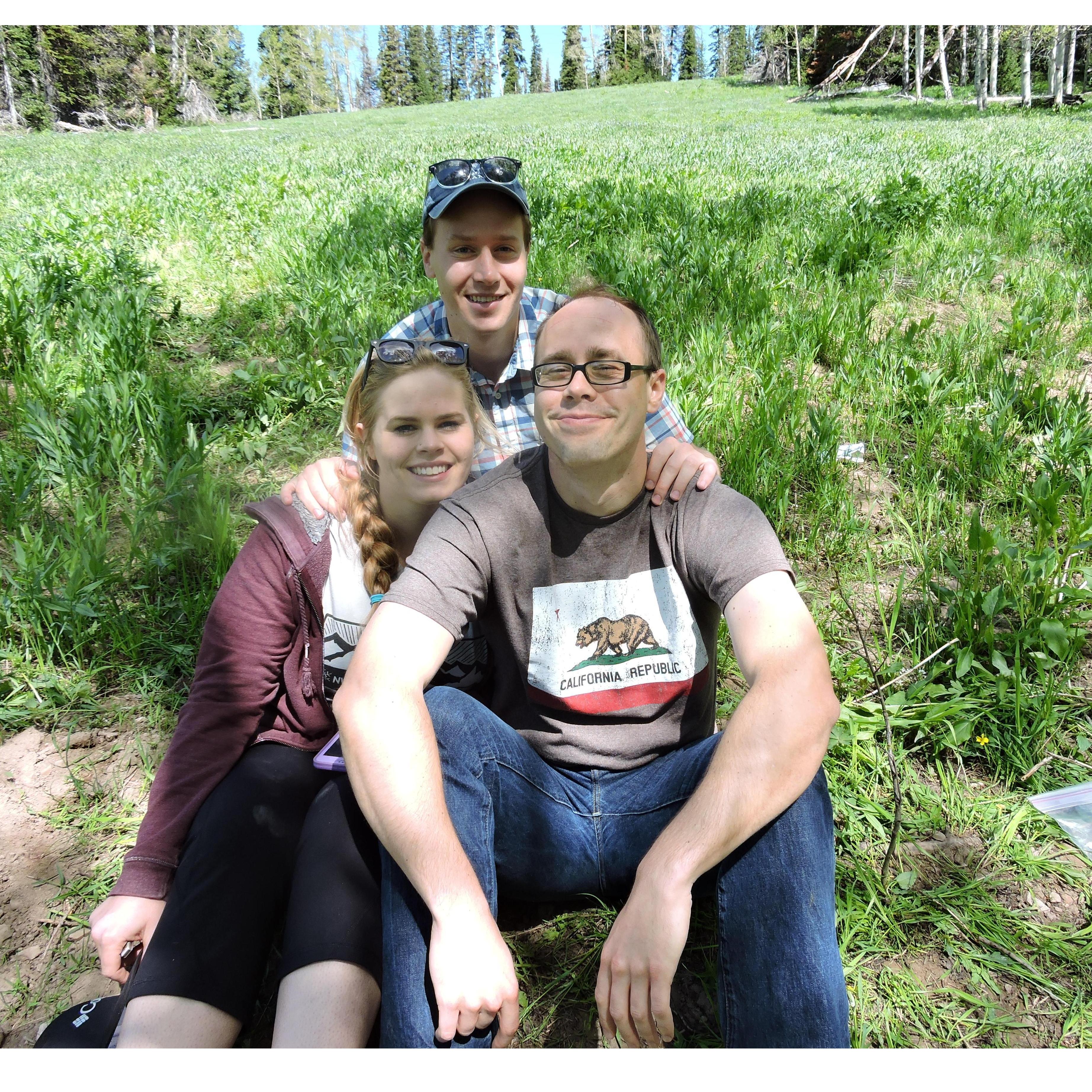 From left to right: Laura Rich, Michael, Rob Rich