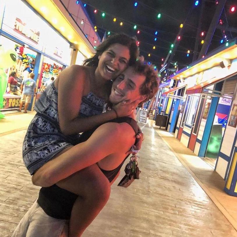 After a summer apart in 2018, they were thrilled to be reunited and have a weekend in Galveston, TX with one of their best friends, Ahmed, who had just started med school.