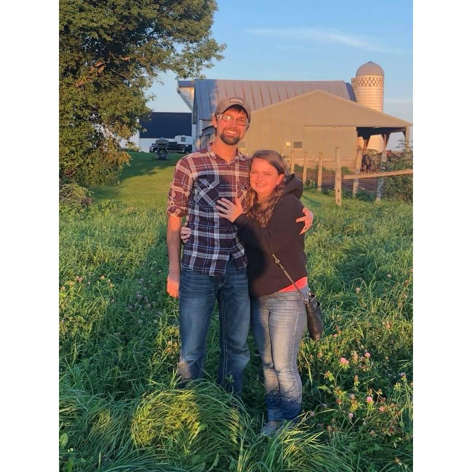 Evan proposed to me in the hay field full of alfalfa flowers, with my horse in the background! He said he had "lost his phone" and we had to go search for it.
