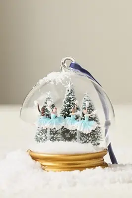 New York City Ballet Glass Snowglobe Ornament
