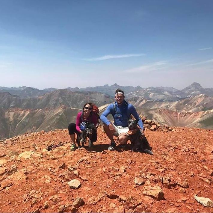 The Summit of Redcloud Peak, our first 14er.