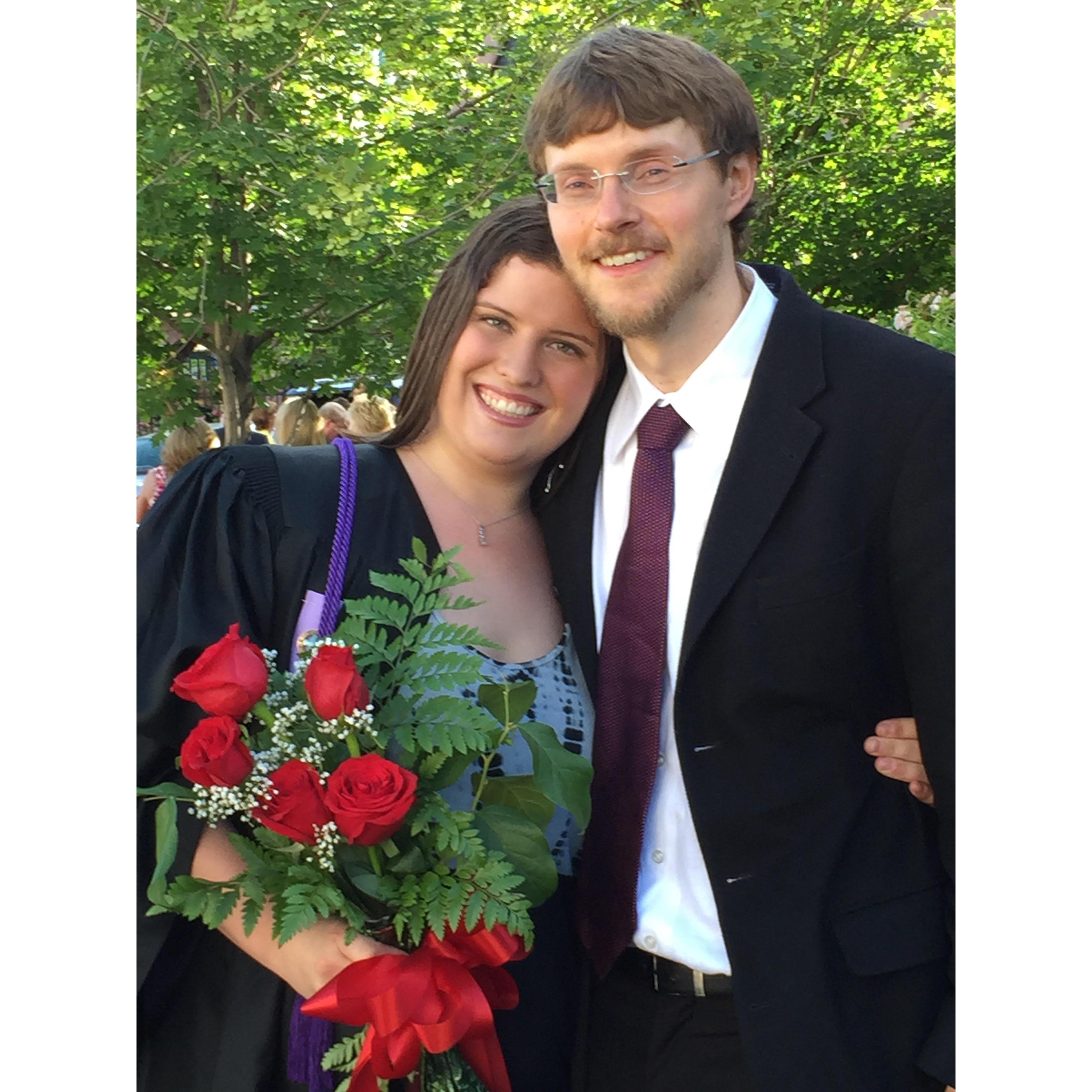 Celebrating Kelly's Graduation, May 2015
